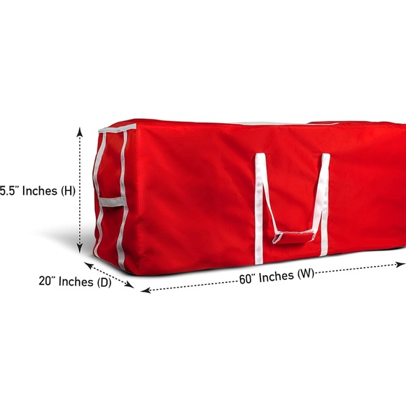 Covers & all Christmas Tree Storage Bag Polyester (60” W x 20” D x 25.5” H) NEW - Picture 3 of 8